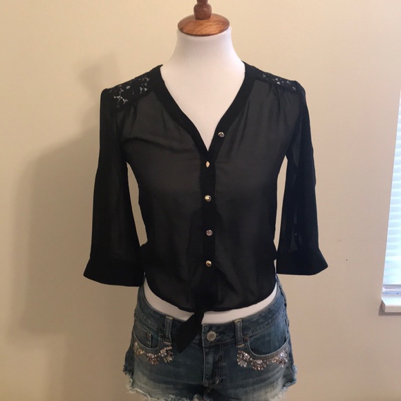 BONGO Tops - 3 for $20! 3/4 sleeve button up